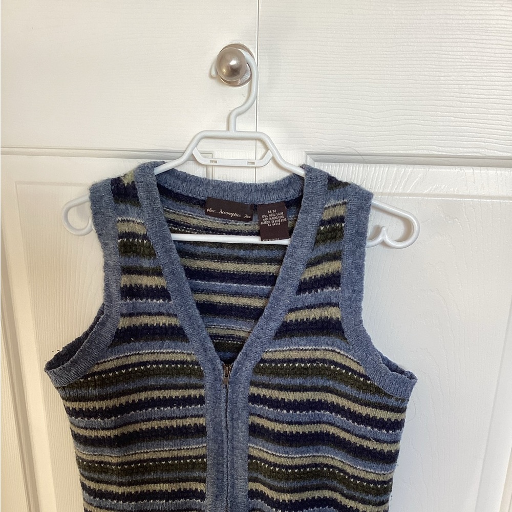 100% wool Accomplice vest.
